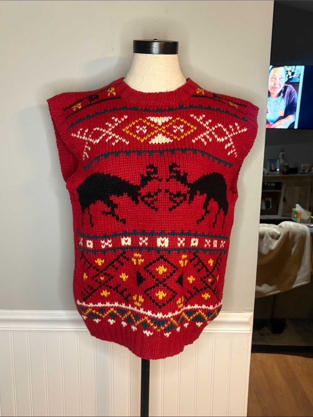 Vintage Cambridge Dry Goods Red Isle Vest